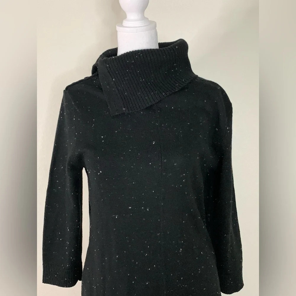 Talbots Tweed Sweater dress Split Neck petite size LP - Picture 5 of 16